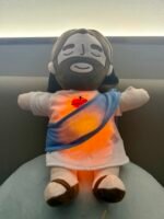 Jesus Calming Plush Doll with 4-Speed Breath Adjustment | Anxiety Relief & Sleep Aid for All Ages,Gifts for various festivals,Suitable for churches stuffed - Image 4